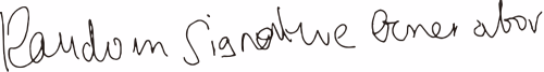 A Random Signature That a Random Signature Generator Generated