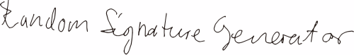 A Random Signature That a Random Signature Generator Generated