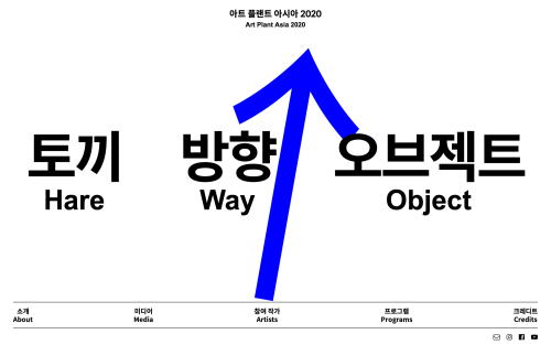 Art Plant Asia 2020: Here Way Object