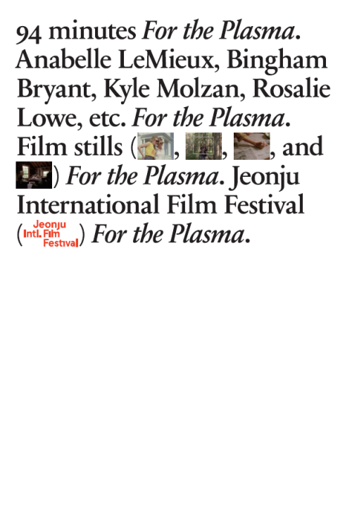 For the Plasma