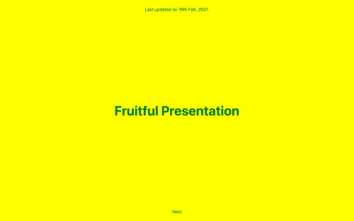 Fruitful Presentation