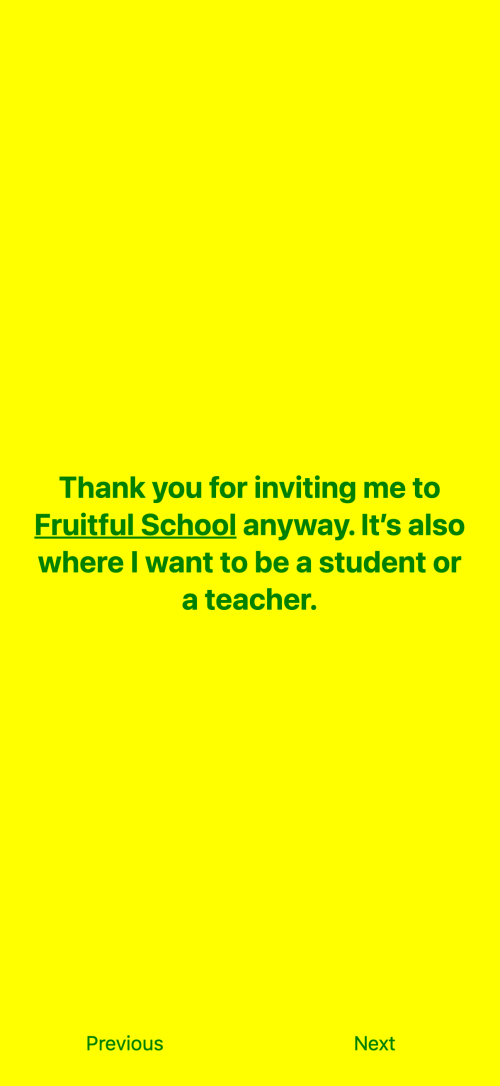 Fruitful Presentation