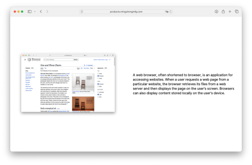 One and Three Web Browsers