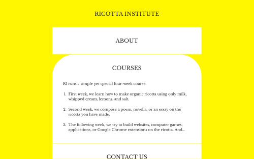 Ricotta Institute