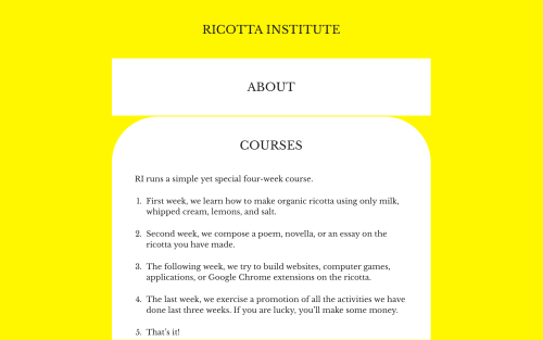 Ricotta Institute