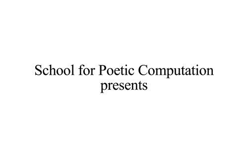 SFPC Presents SFPC