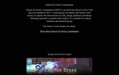 SFPC Presents SFPC