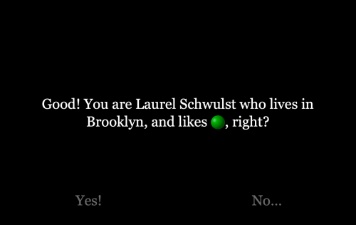 You are Laurel, right?