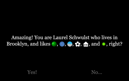 You are Laurel, right?