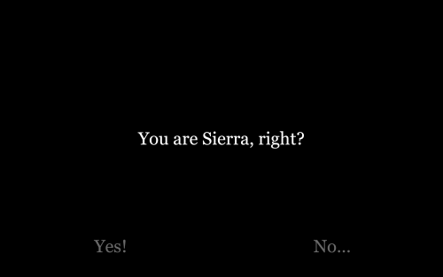 You are Sierra, right?
