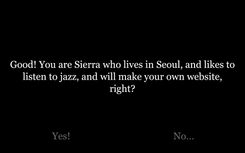 You are Sierra, right?