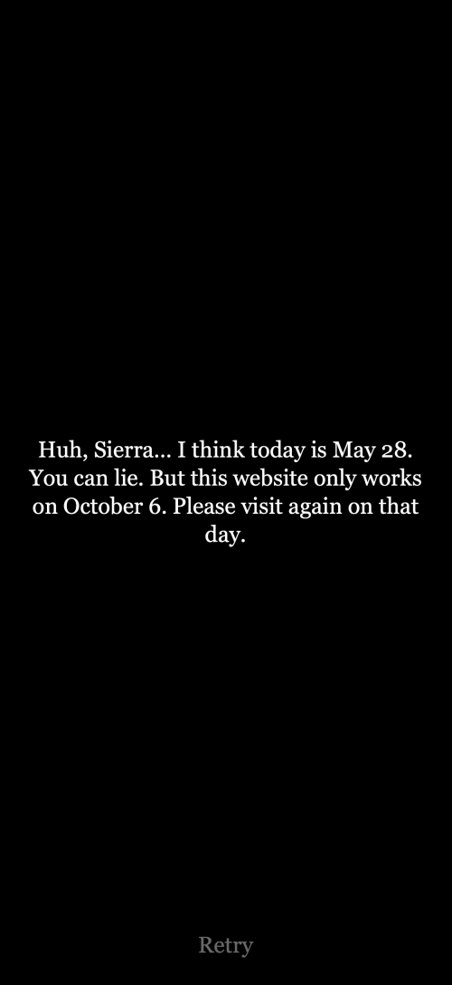 You are Sierra, right?