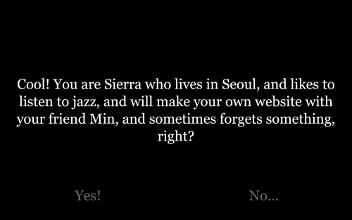You are Sierra, right?