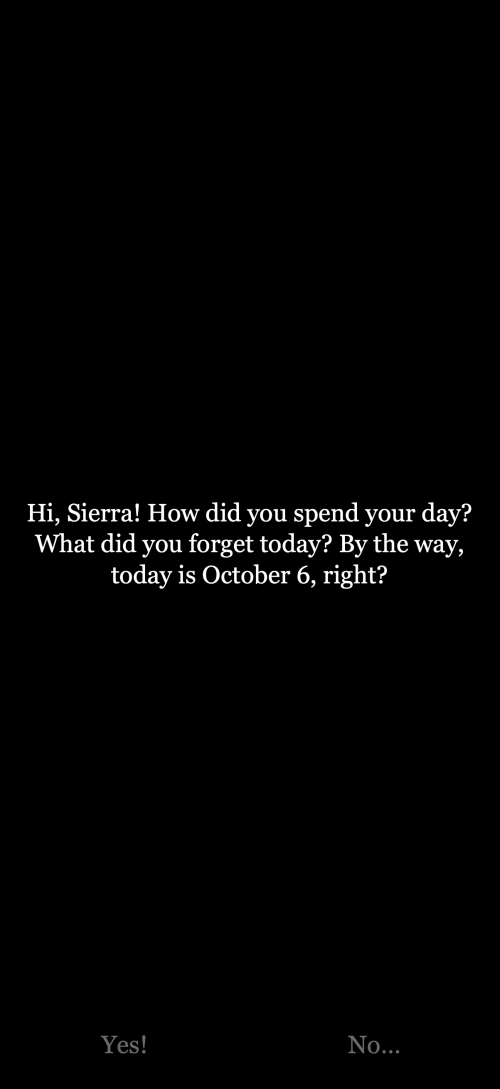 You are Sierra, right?