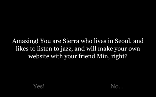 You are Sierra, right?